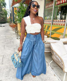 Ladies Casual Pants Style Street Fashion Straight Leg Wide Leg Ladies High Waist Pants