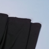 Sexy Slim Fit Solid Color Straps Tank Top Stretch Bell Bottom Pants Two-Piece Set