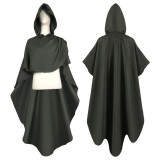 Halloween cos clothing retro medieval knight cape Maxi hooded cloak