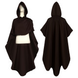 Halloween cos clothing retro medieval knight cape Maxi hooded cloak
