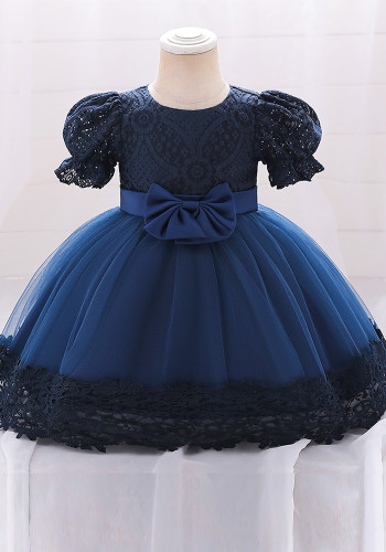 Children's dress mesh princess dress girl baby first birthday dress fluffy Mesh Baby Dress