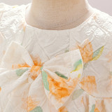 Baby girl dress children's dress short-sleeved skirt child princess girl's first birthday dress