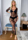 Sexy lingerie feminine one-piece long-sleeved See-Through Tight Fitting bodystocks clothing