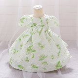 Baby girl dress children's dress short-sleeved skirt child princess girl's first birthday dress