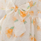 Baby girl dress children's dress short-sleeved skirt child princess girl's first birthday dress