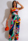 Spring Ladies Print Sexy Jumpsuit