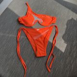 Sexy Hollow Patchwork Two Pieces Swimsuit Bikini
