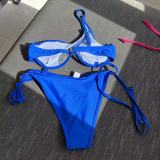 Sexy Hollow Patchwork Two Pieces Swimsuit Bikini