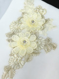 Plus Size Women Balloon Sleeves Turndown Collar Embroidered Top