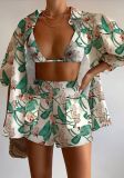 Ladies Casual Print Three-Piece