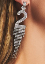 Ladies rhinestone tassel earrings earrings Ladies rhinestone tassel earrings earrings