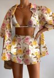 Ladies Casual Print Three-Piece