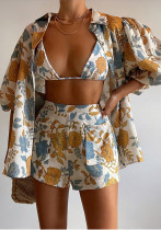 Ladies Casual Print Three-Piece Ladies Casual Print Three-Piece