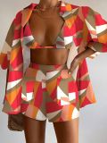 Ladies Casual Print Three-Piece