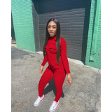 Women's Fall/Winter Solid Color Zip Pocket Cargo Jumpsuit