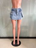 Sexy Fit Denim Mini Skirt Bodycon Club Skirt