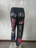 Autumn Winter Women's Printed Fashion Elastic Waist Sports Casual Harem Pants for Women