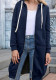 Fall Winter Plus Size Women's Casual Loose Hooded Coat Women Mid Length Hoodies