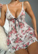 Women Print Night Dress Sexy lingerie