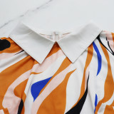 Women printed polo dress