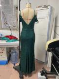 Women Sleeveless Camisole Slim Bodycon Maxi Evening Dress