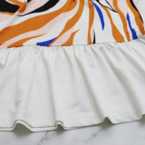 Women printed polo dress