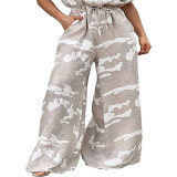 Plus Size Women's Fall Short Sleeve Jumpsuit