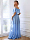 Women's Off-Shoulder Slit Maxi Dress