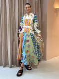 Women Clothing Irregular long skirt with lantern sleeves