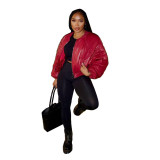 Women Fall/Winter Solid Puffed Jacket
