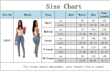 Women Casual Ripped Pearl Denim Pants