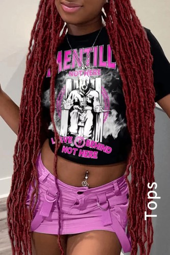 Women Short Sleeve Printed T-Shirt