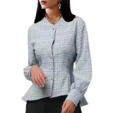 Autumn Winter Plaid Slim Fit Long Sleeve Shirt