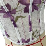 Women's Sexy Printed Camisole Slim Bodycon Skirt Two Piece Set