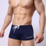 Men's Square Leg Swim Trunks Sexy Fashion Spa Swim Trunks Summer Quick Dry