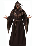 Halloween Adult Costume Male Cospaly Wizard Robe Death Cloak Clothes Wizard Witch Performance Costume