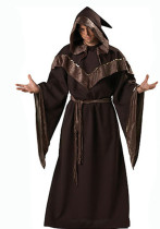 Halloween Adult Costume Male Cospaly Wizard Robe Death Cloak Clothes Wizard Witch Performance Costume Halloween Adult Costume Male Cospaly Wizard Robe Death Cloak Clothes Wizard Witch Performance Costume