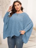 Women's Tops Plus Size Women's Fall Winter Loose Knit Pullover Sweater