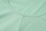Women's Low Back Solid Color Long Sleeve Jumpsuit Fall Slim Sports Basic Overall Pants