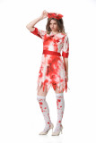 Halloween cosplay costume Mary nurse costume adult horror bloody zombie zombie costume doctor costume cos party