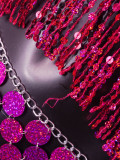 Women Sexy Backless Strap Sequin Patchwork Tassel Set of Two