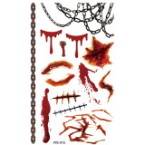 Halloween Funny Scar Tattoo Sticker