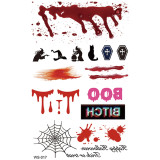 Halloween Funny Scar Tattoo Sticker