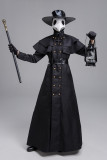 Halloween Medieval Punk Style Plague Doctor Birdman Long Mouth Cosplay Costume