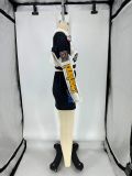 Women Printed Long Sleeve Jacket and Button Skirt Two-Piece Set