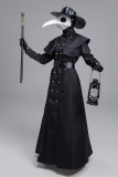 Halloween Medieval Punk Style Plague Doctor Birdman Long Mouth Cosplay Costume