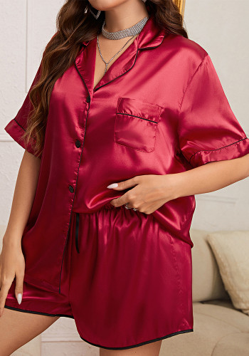 Plus Size Women Casual Pajamas and Loungewear Two-piece Set
