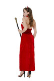 Halloween Sleeping Demon Stage Cos Costume Curse Dark Witch Red Queen Performance Costume Two-piece Set