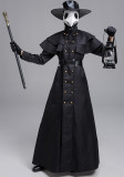 Halloween Medieval Punk Style Plague Doctor Birdman Long Mouth Cosplay Costume