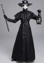 Halloween Medieval Punk Style Plague Doctor Birdman Long Mouth Cosplay Costume Halloween Medieval Punk Style Plague Doctor Birdman Long Mouth Cosplay Costume